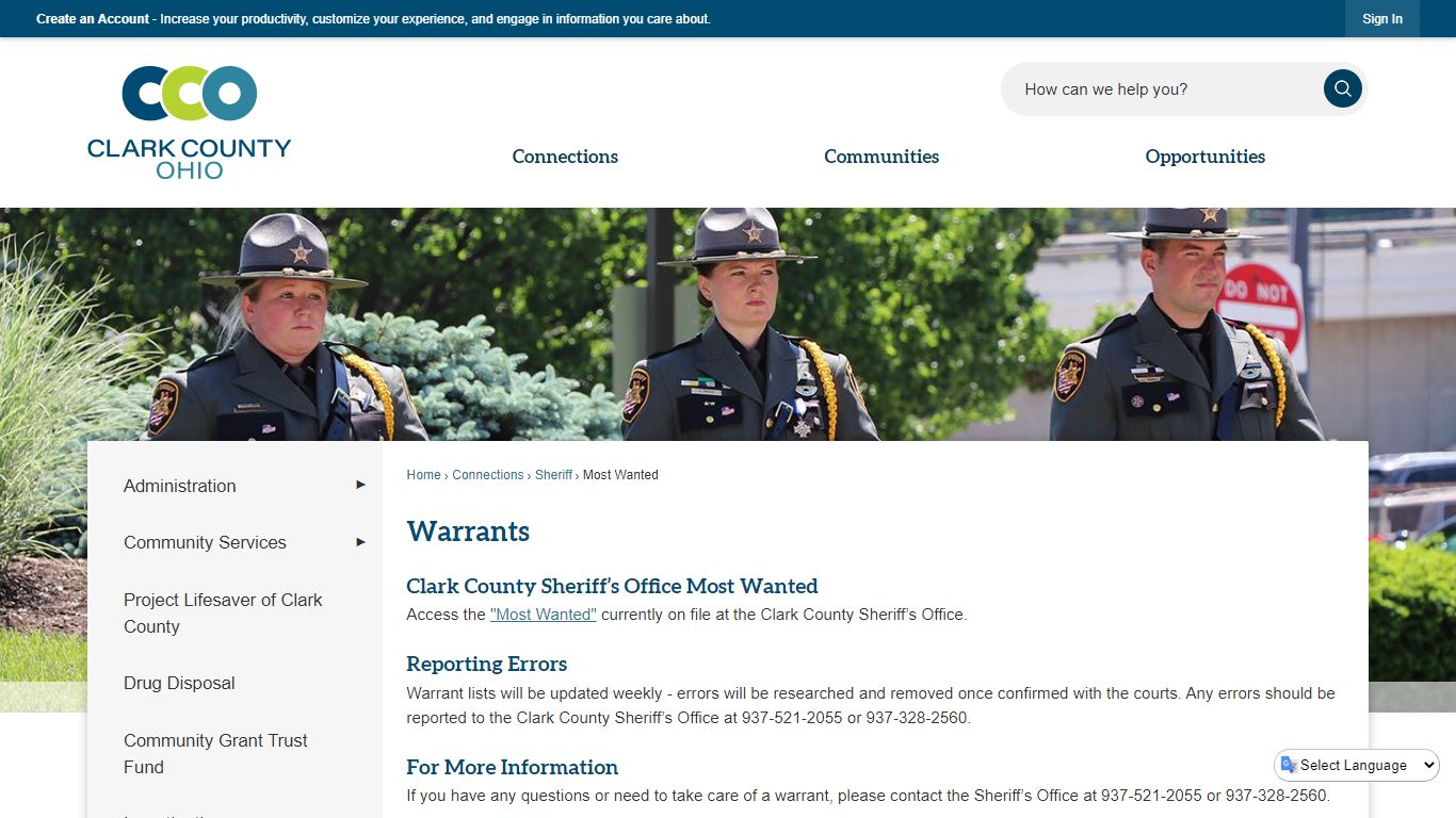 Warrants | Clark County, OH - Official Website